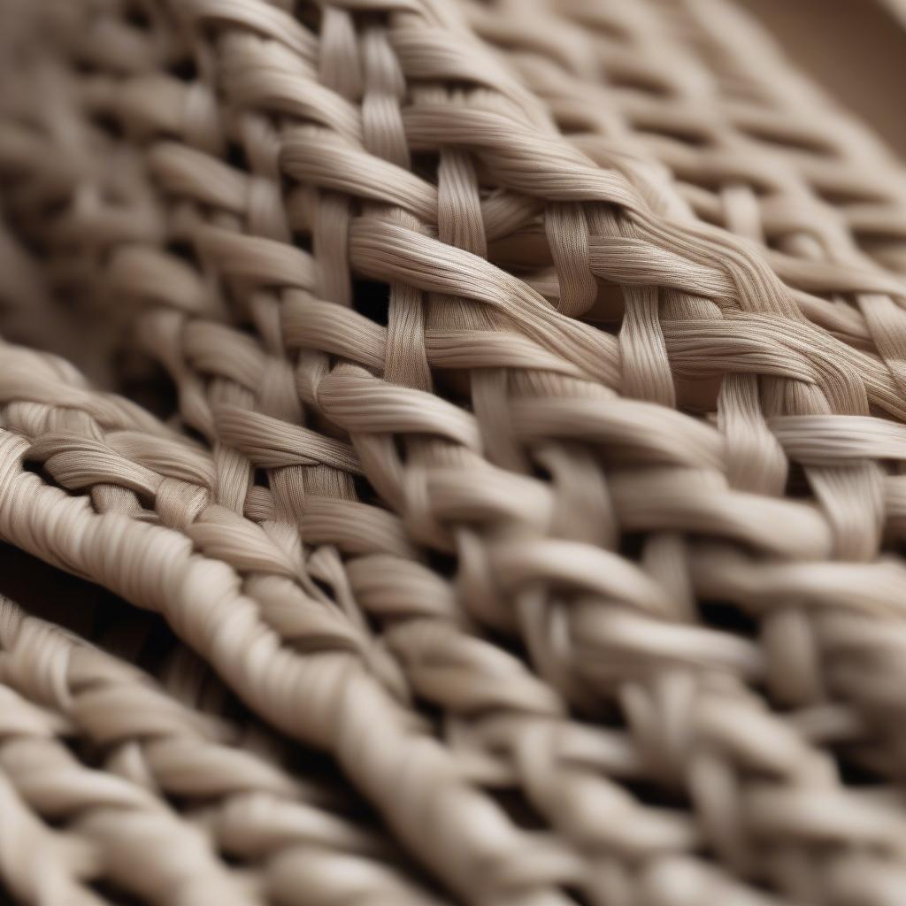 Close-Up of Woven Bag Strap Texture