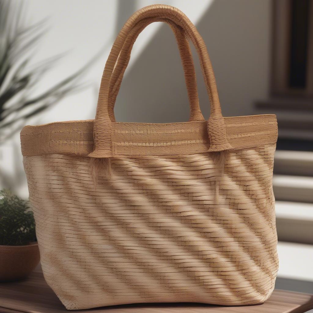 Detailed View of Woven Jumbo Bag