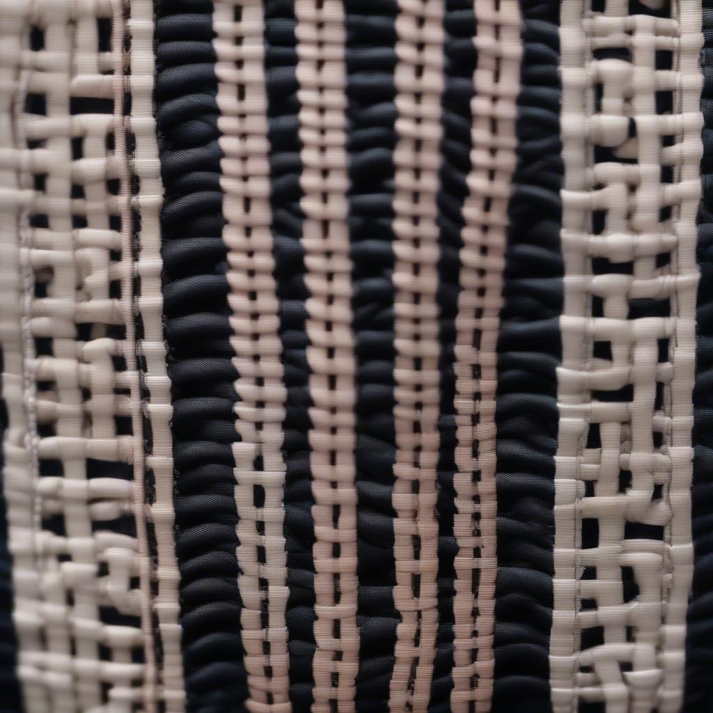 Detailed Close-up of a Woven Strap Showing Intricate Craftsmanship