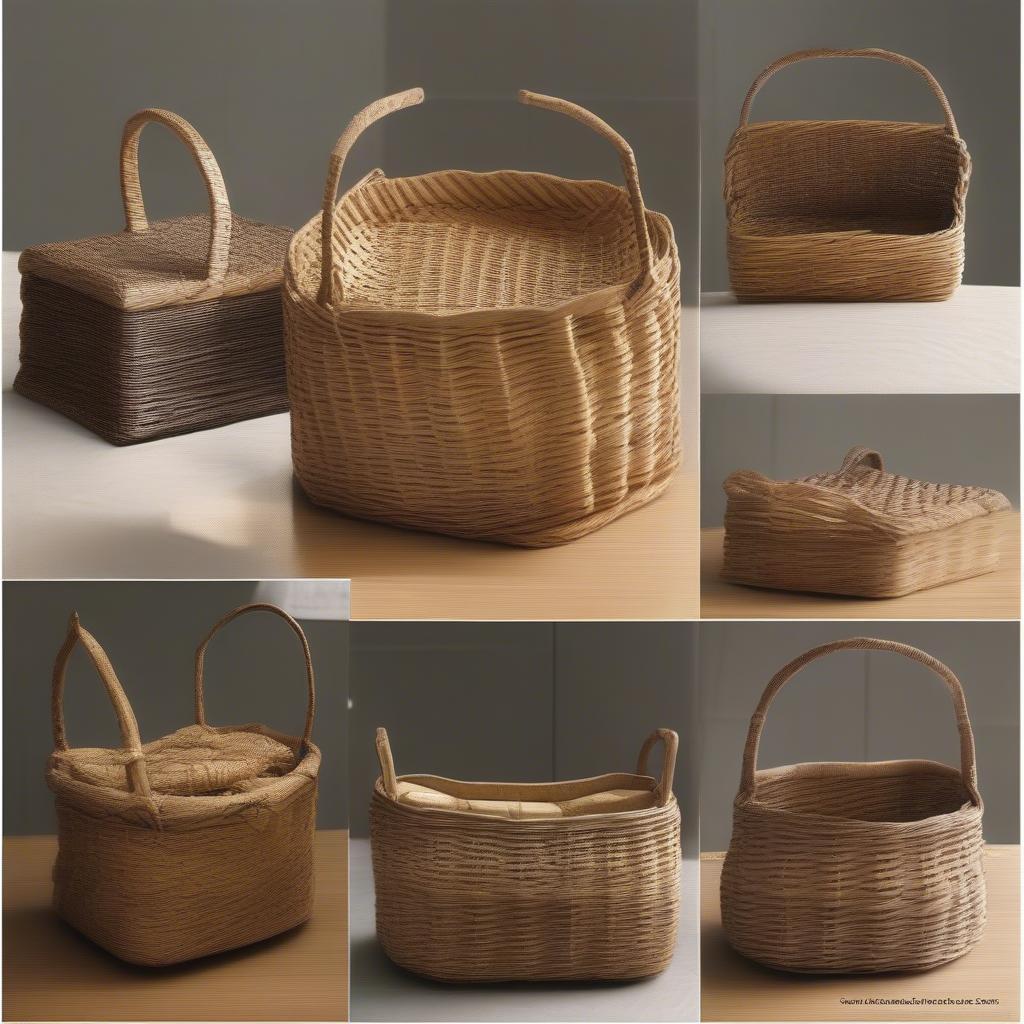 A beautifully crafted basket using the closed basket weave technique, showcasing its aesthetic appeal and functionality.