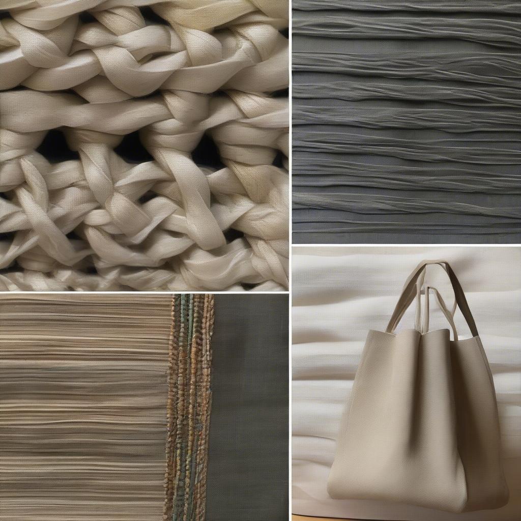 Cloth Weaved Tote Bag Material and Weave Types