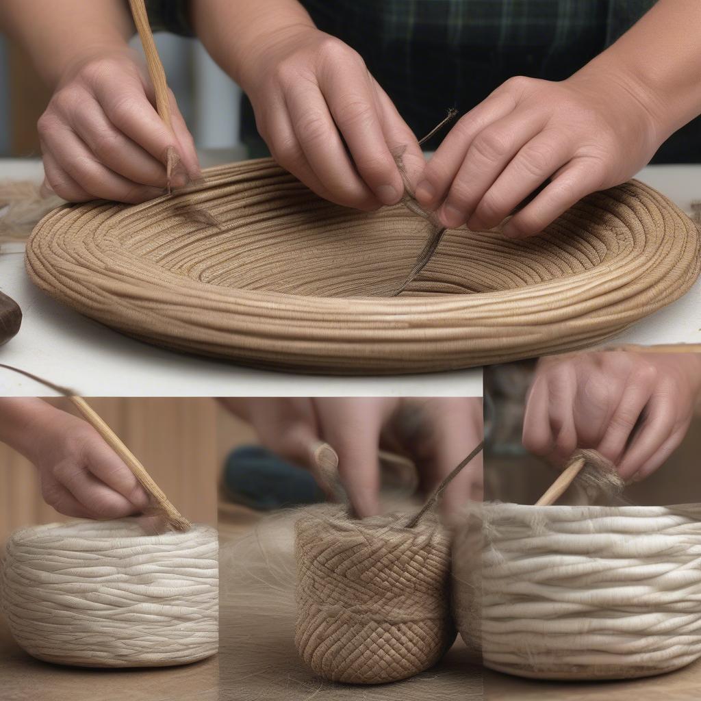 Coiling Basket Weaving Technique