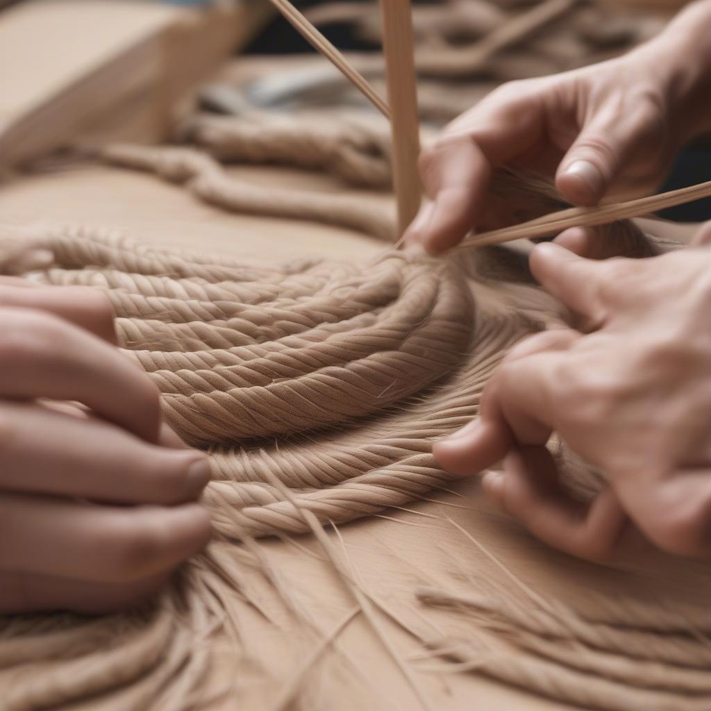 Coiling Basket Weaving Technique