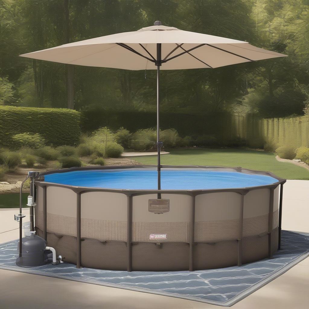 Coleman Basket Weave Pool Overview