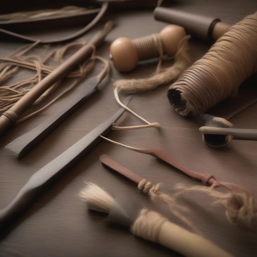 Tools Used in Colonial Basket Weaving