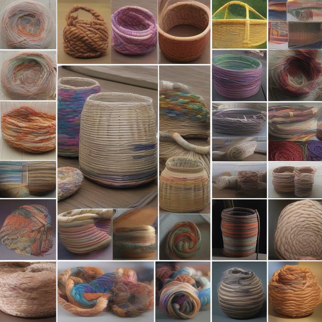 Different Techniques for Weaving Colored Baskets