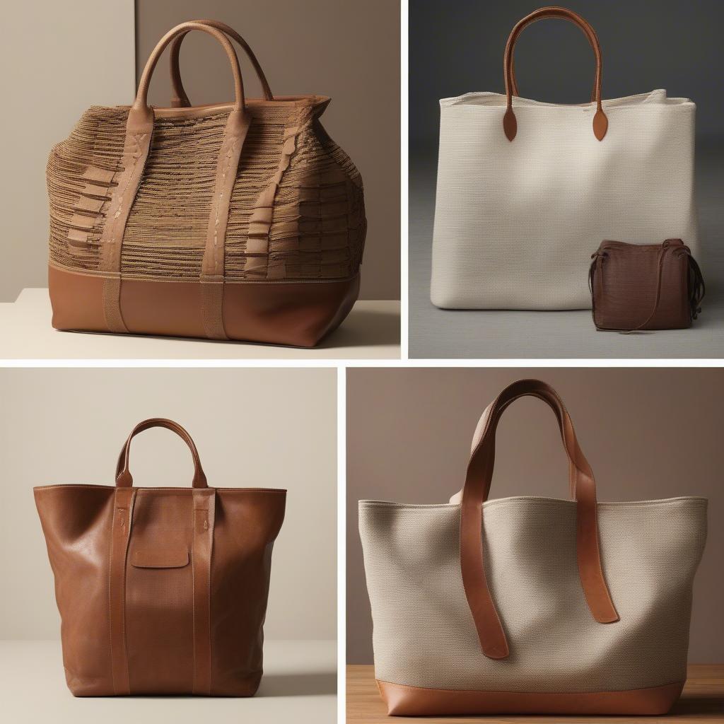 Woven Grab Bags vs. Leather and Canvas Bags