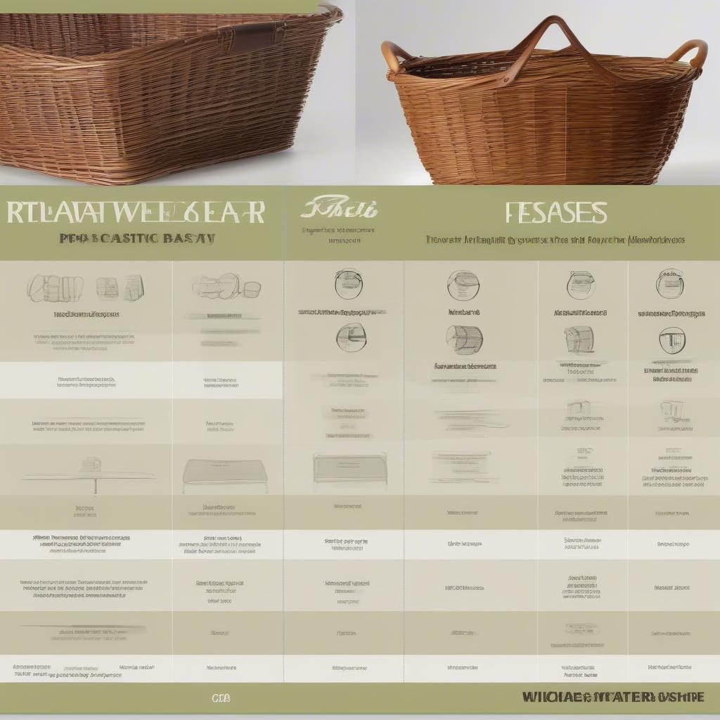 Comparing Basket Materials: Plastic, Wicker, and Rattan