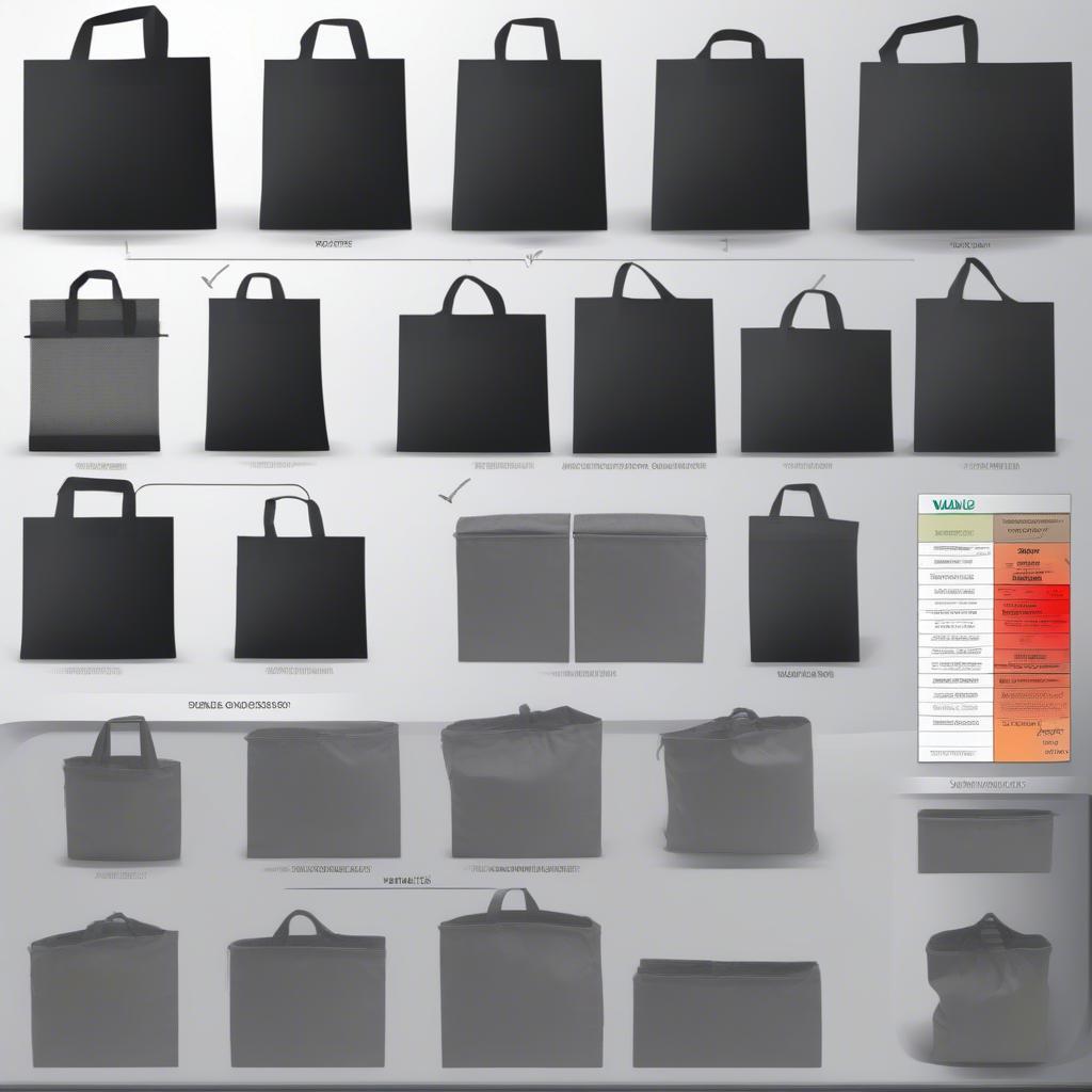 Comparing Black Non-Woven Bag Pricelists from Different Suppliers