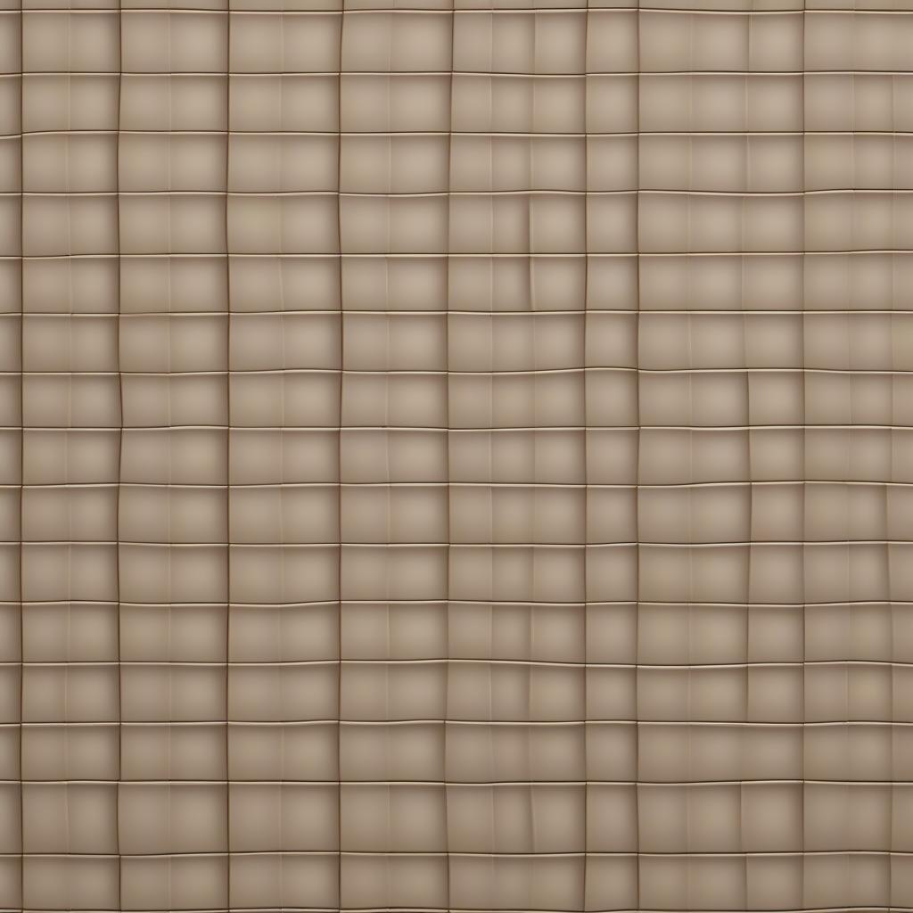 Completed basket weave pattern on a wall