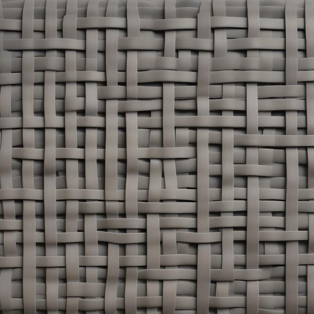 Close-up of a concrete basket weave texture mat showing the intricate woven pattern