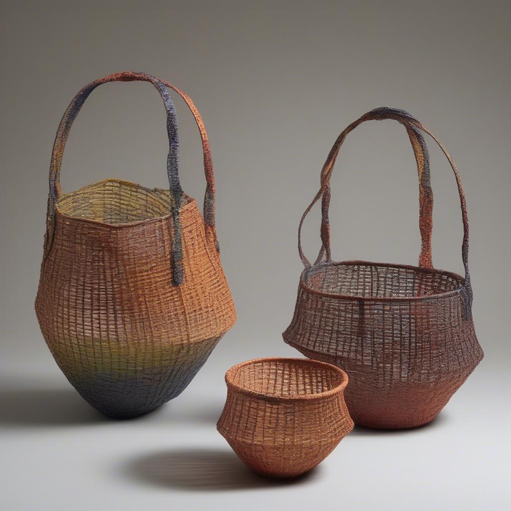 Modern Basket Weaving Exhibit with innovative designs and materials