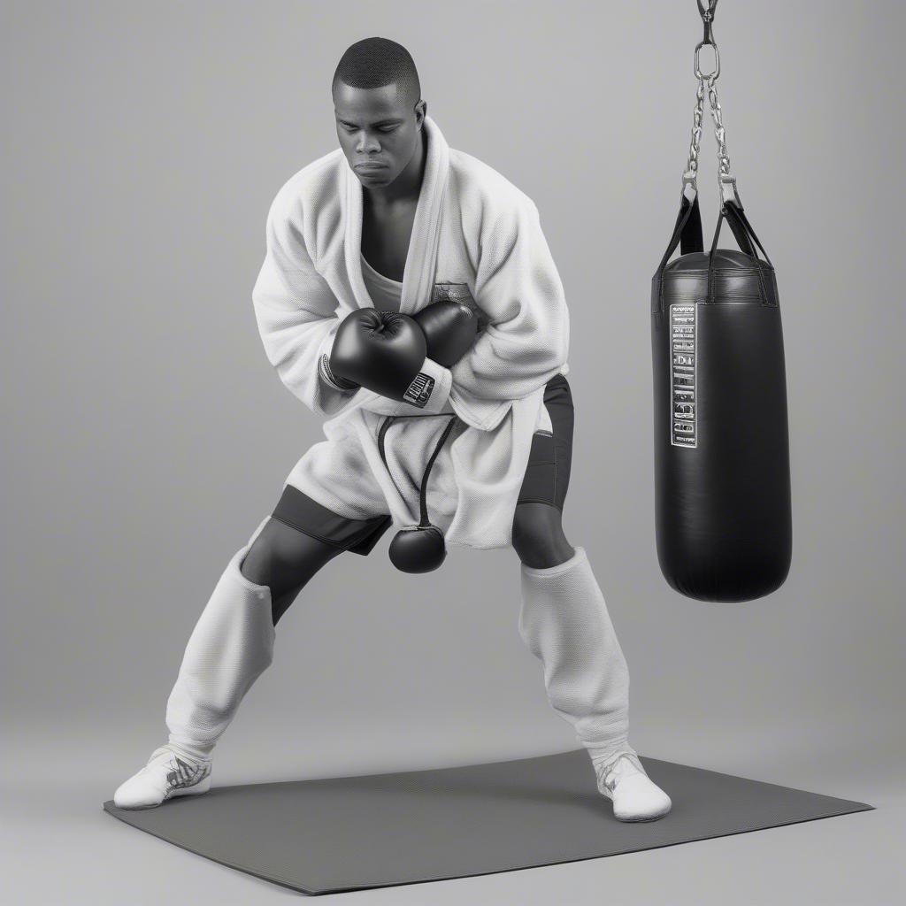 Correct Stance for Bob and Weave Heavy Bag Training