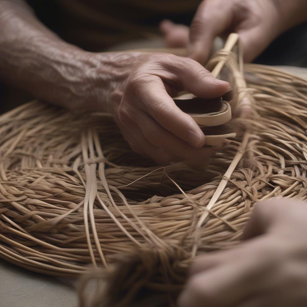 Creating a Basket Base with Willow