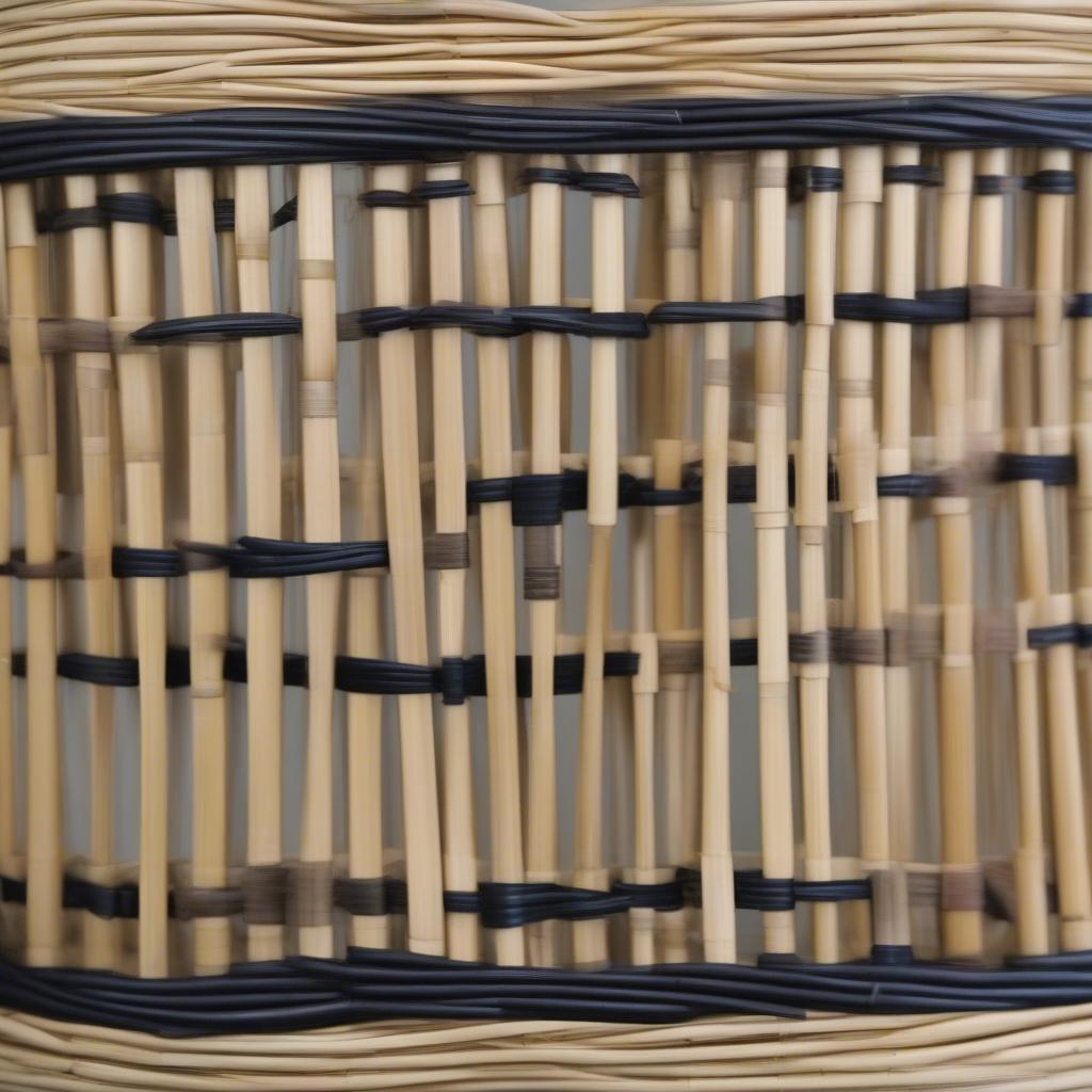 Creating the Base of a Rattan Basket