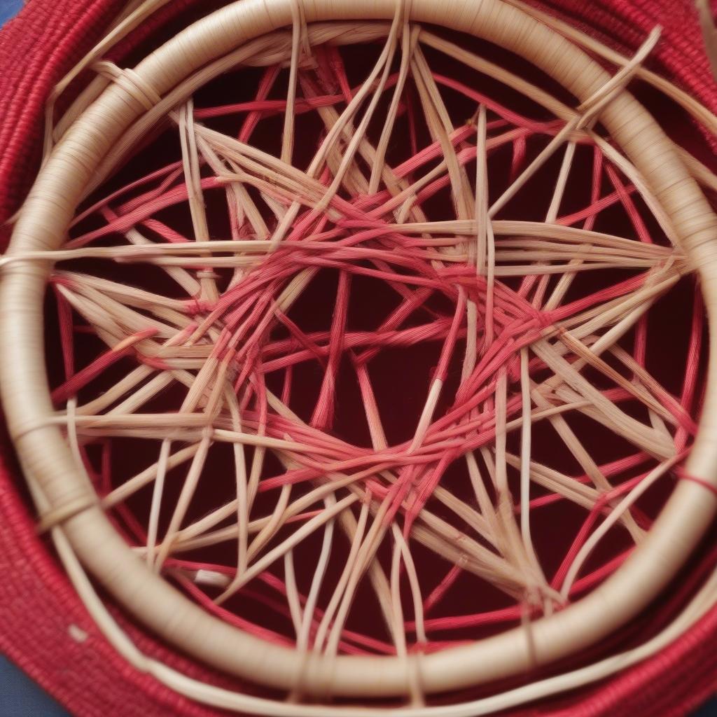 Creating the Base of a Scarlet O'Hara Basket