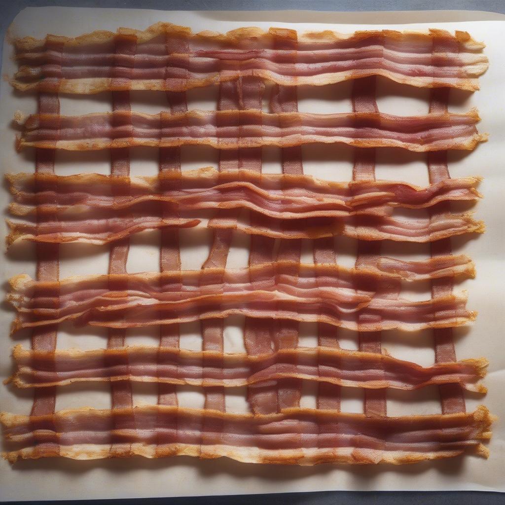 Crispy Basket Weave Bacon