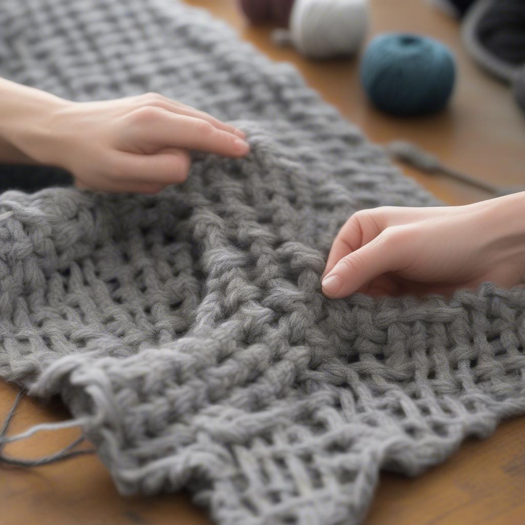 Crocheting a Basket Weave Scarf