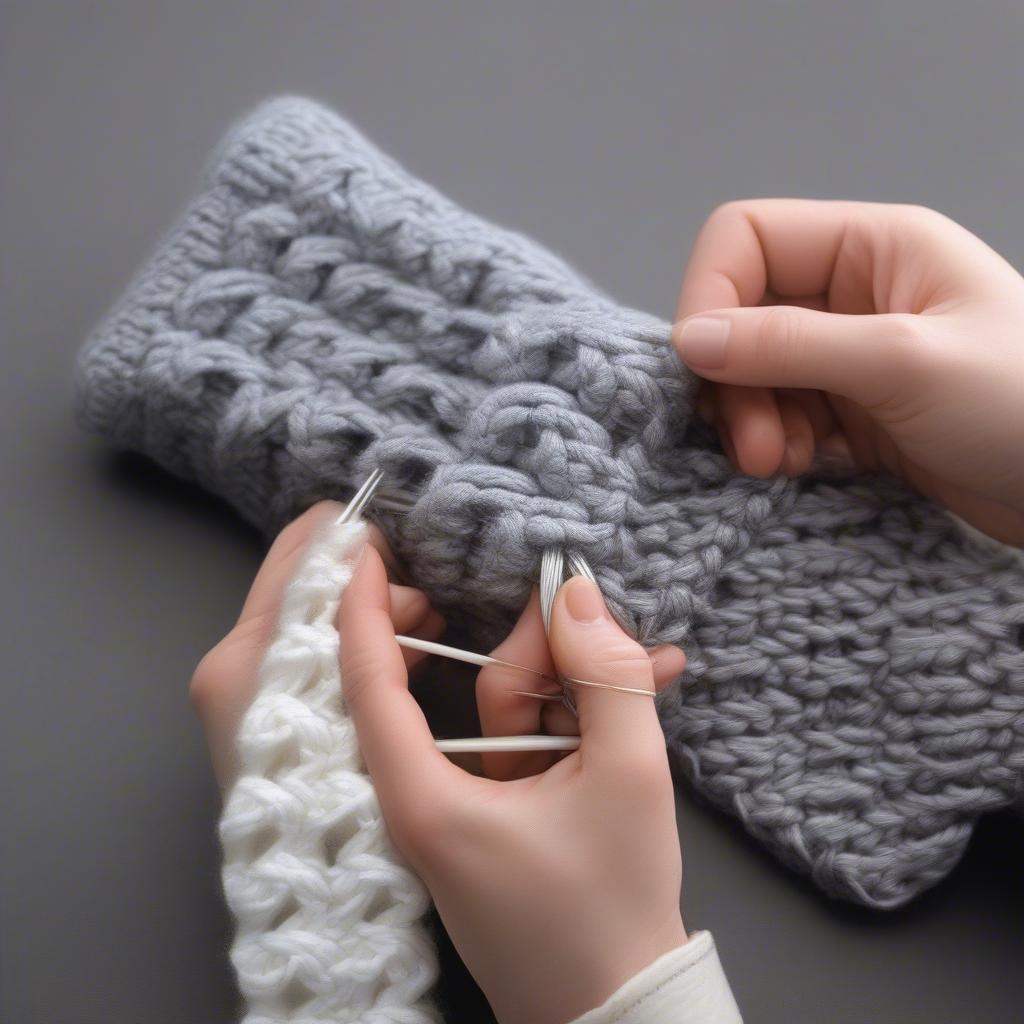 Learning the Crochet Basket Weave Stitch