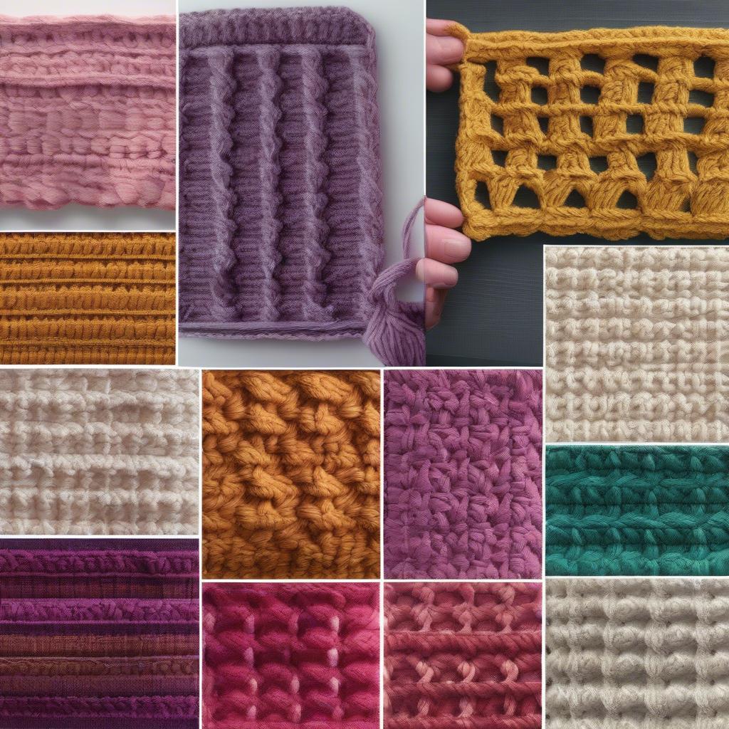 Variations of Crochet Basket Weave Stitch