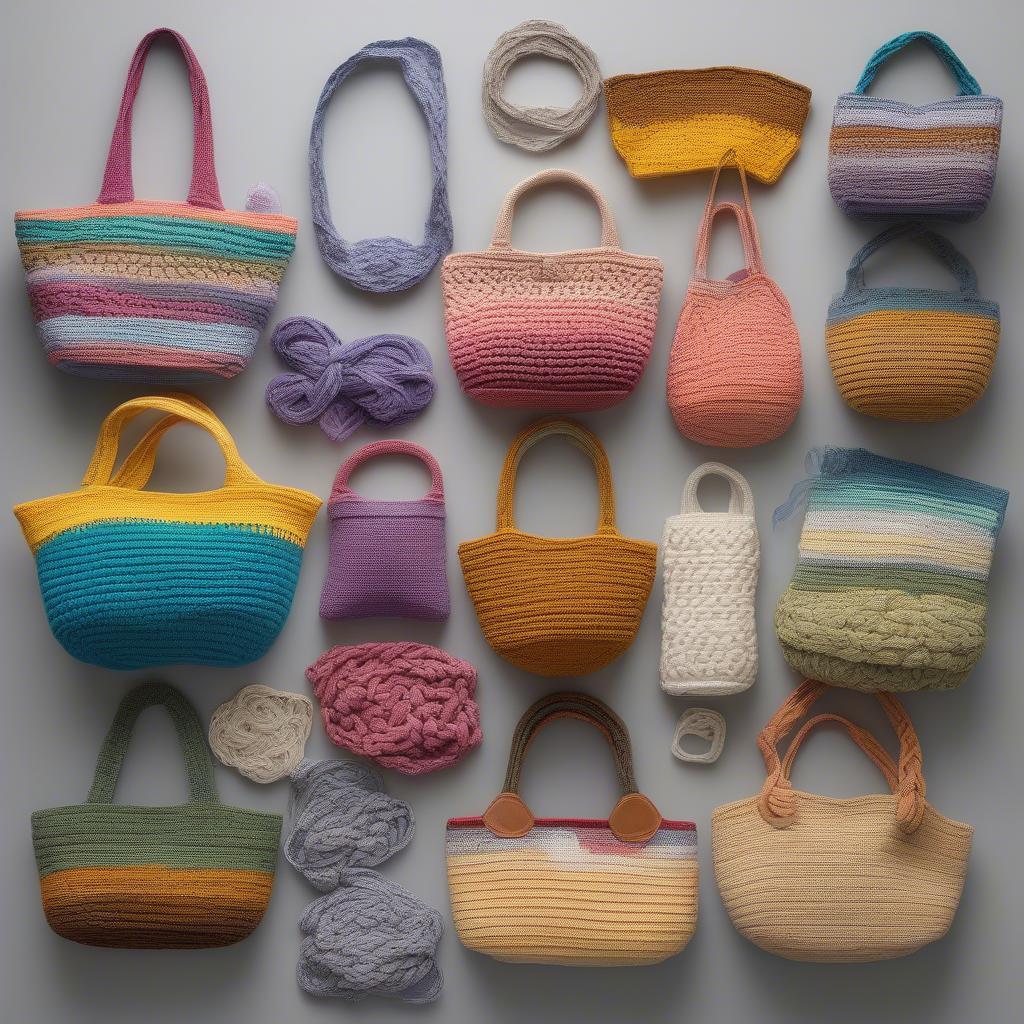 Crocheted and Knitted Plarn Bag Patterns