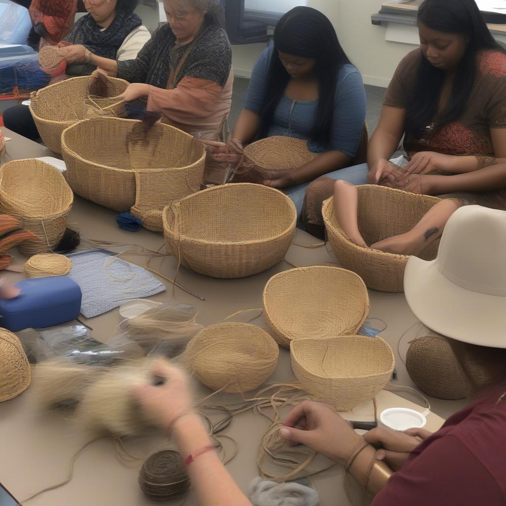 Basket Weaving Workshop in Crooksville Ohio