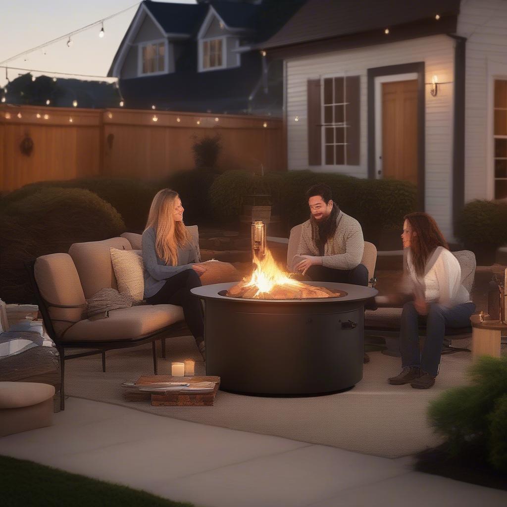 Crosley Hudson Fire Pit Ambiance