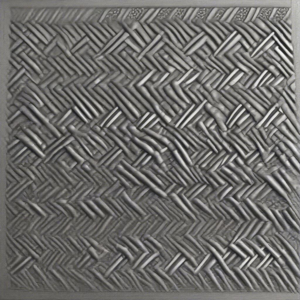 Various custom basket weave stippling designs