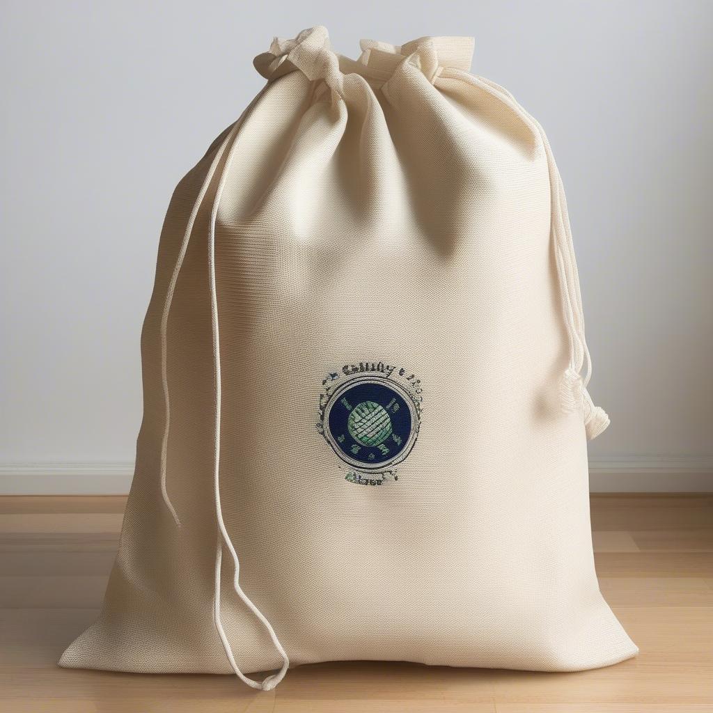 Customized Waffle Weave Laundry Bag with Embroidered Logo