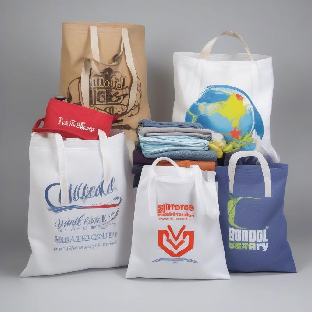 Custom Printed Non Woven T-Shirt Bags