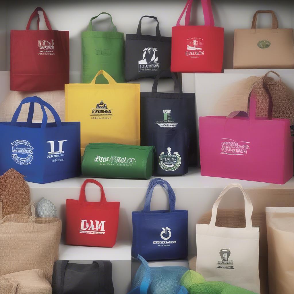 Custom Printed Non-Woven Bags with Company Logos