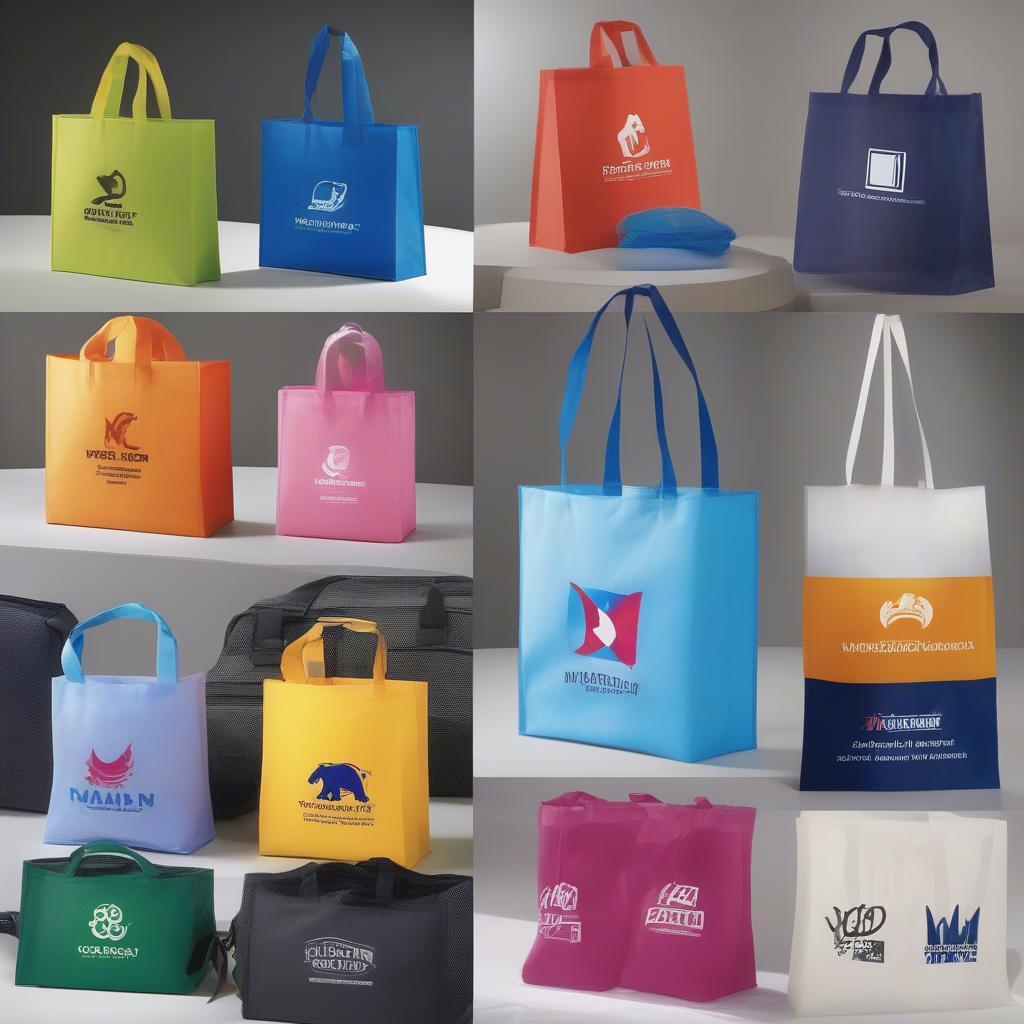 Custom Printed Non-Woven Bags with Company Logos