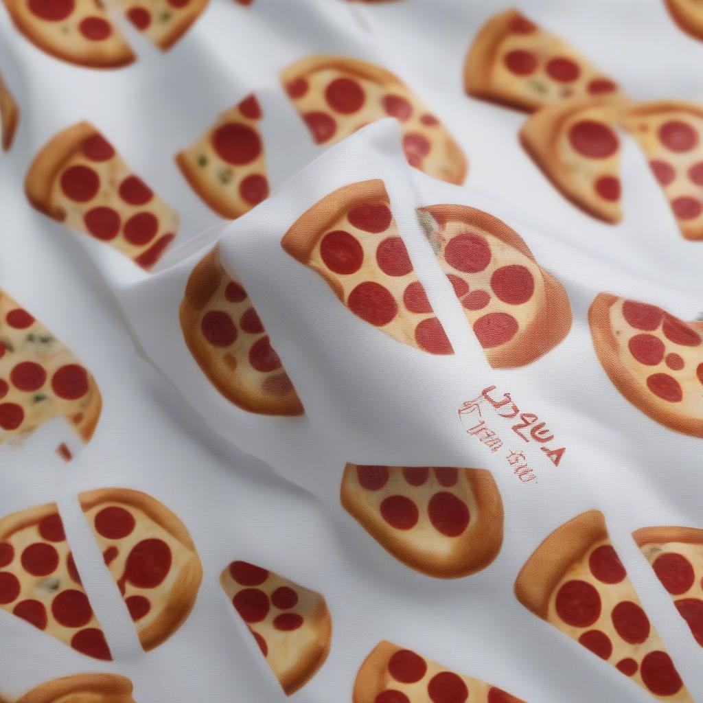 Custom printed non-woven pizza ice bag with logo