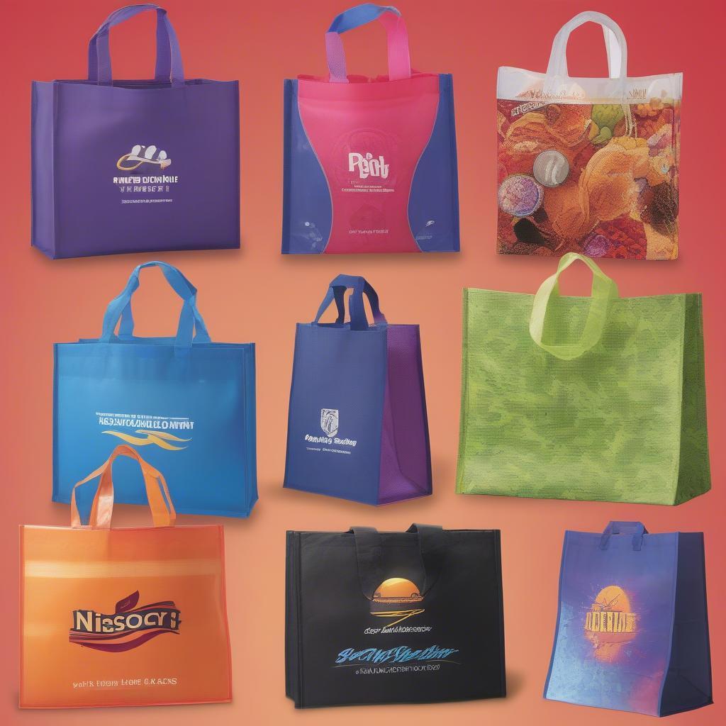 Custom printed non woven pp bags