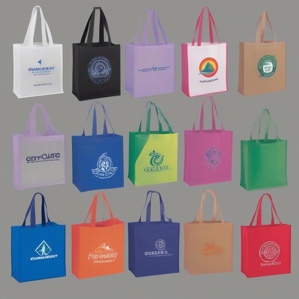 Custom Printed Non Woven Prism Tote Bags for Businesses