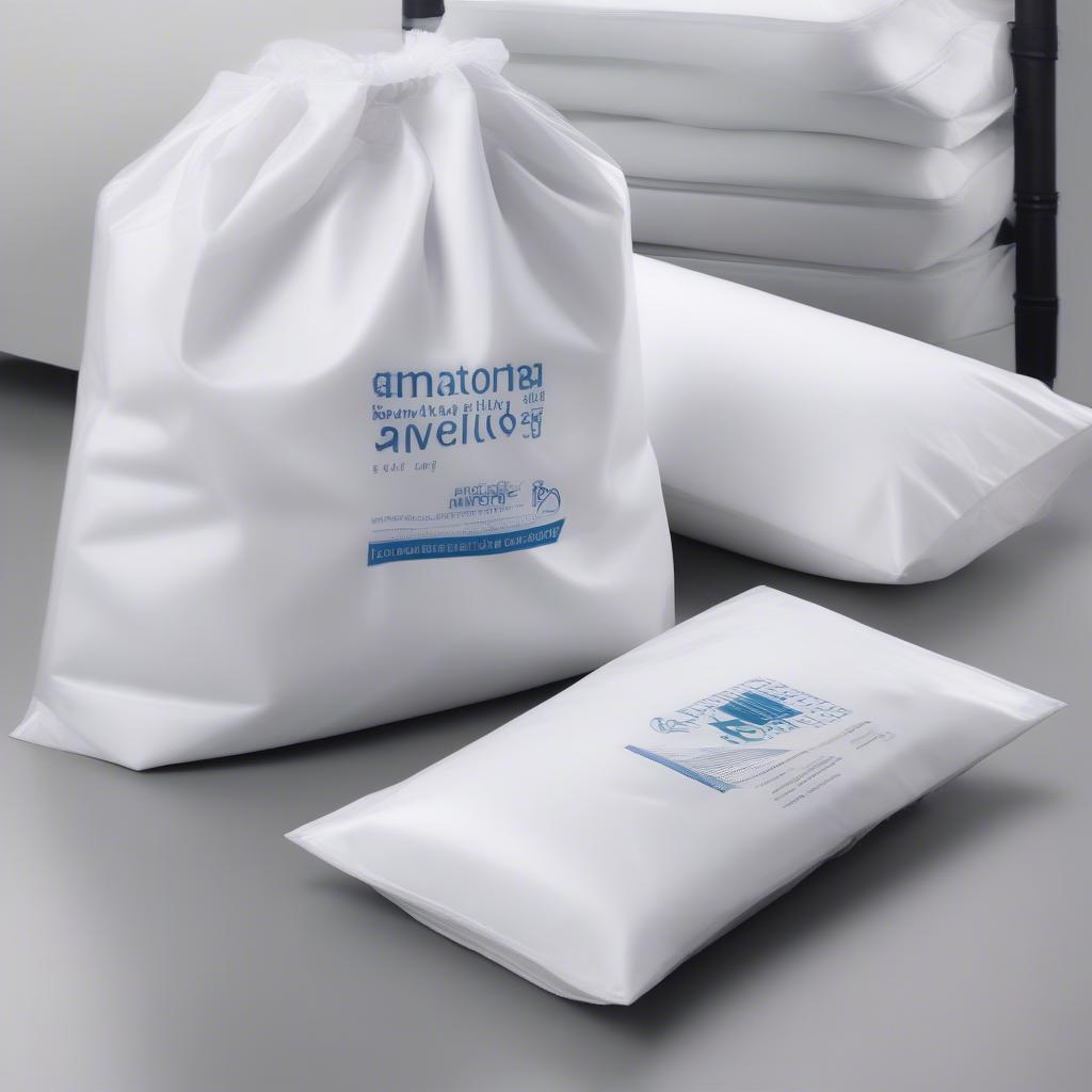 Custom printed non-woven PVC bags for bedding