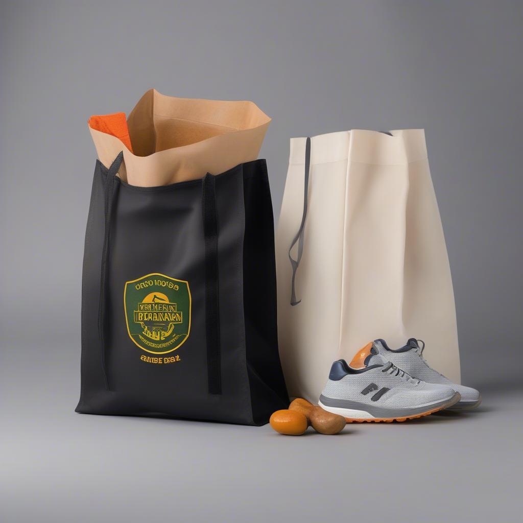 Custom Printed Non Woven Shoe Bags with Logos