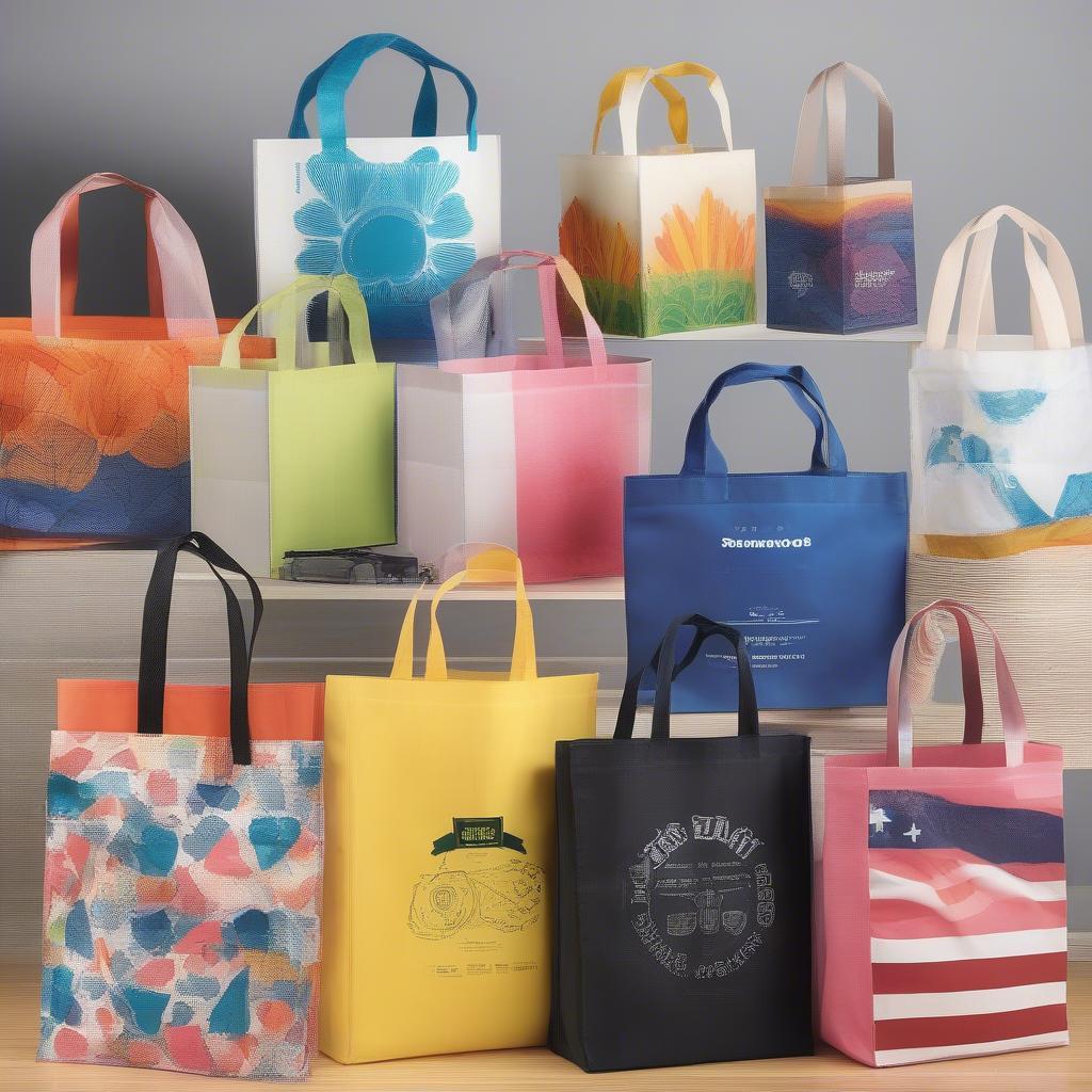 Custom Printed Non-Woven Shopping Bags in Various Styles