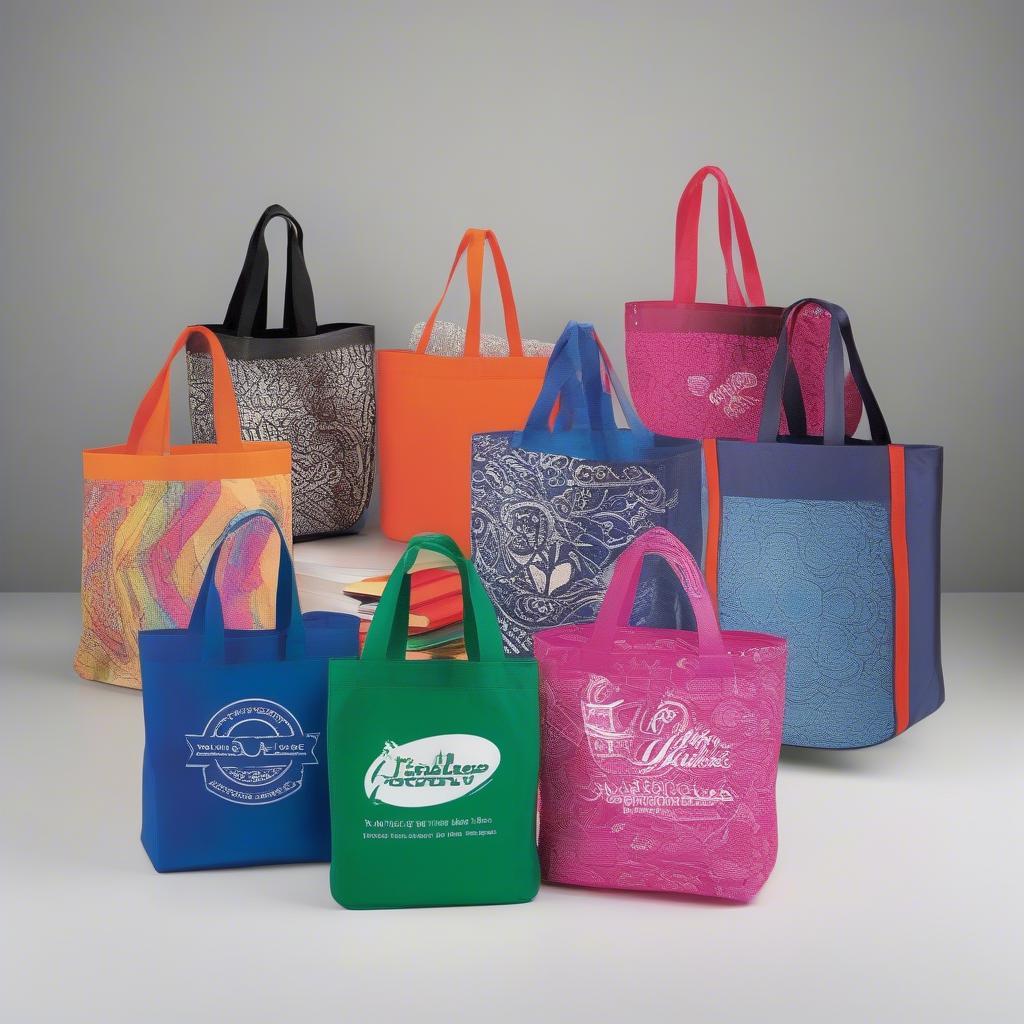 Custom Printed Non-Woven Tote Bags in Various Designs