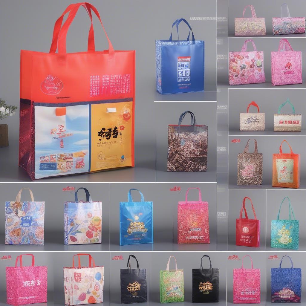 Custom Printed PP Non Woven Laminated Bags