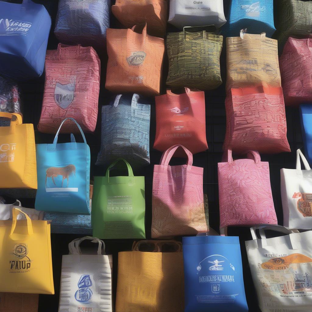 Custom Printed PP Woven Bags with Various Designs