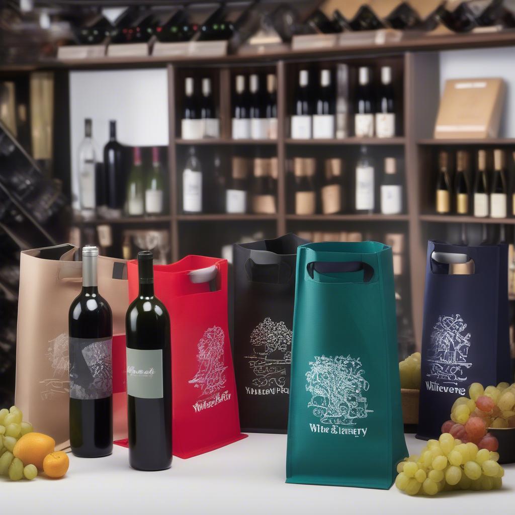 Custom Printed Wine Bags for Promotional Use