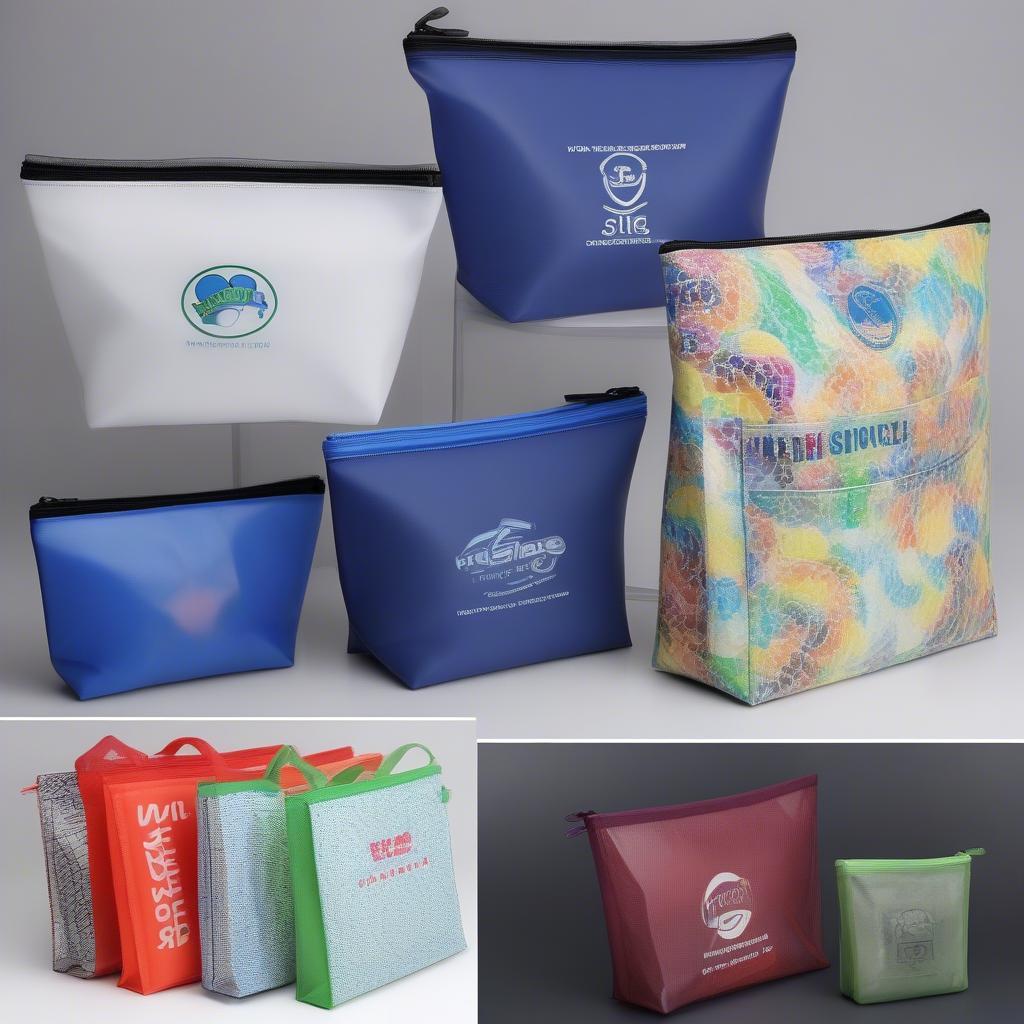 Variety of Customized Non-Woven PVC Zipper Bags