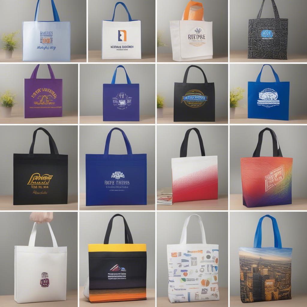 Customized Non Woven Tote Bags with Logos