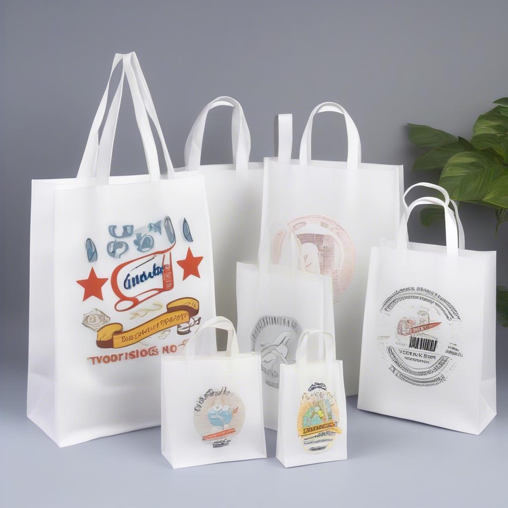 Personalized PLA White Non-Woven Bags