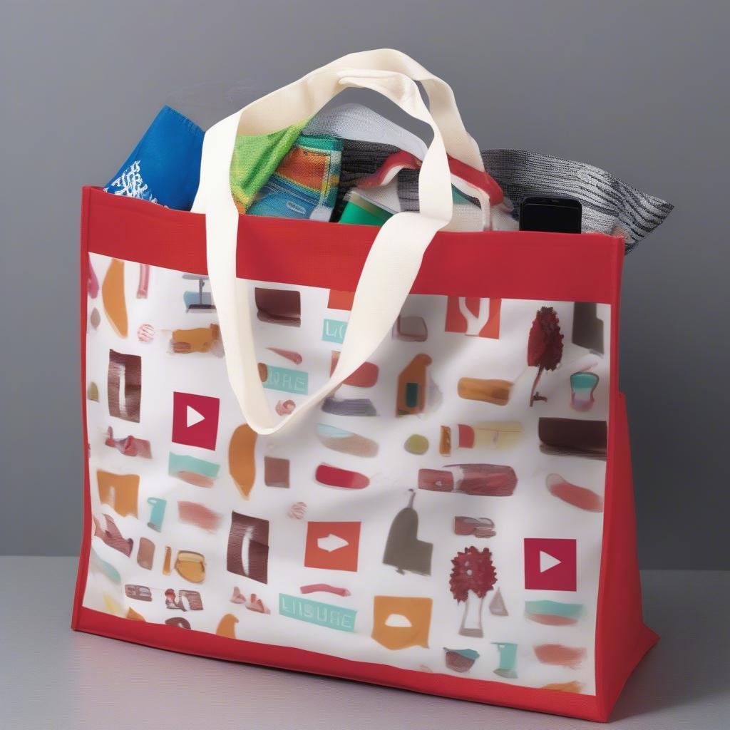 Examples of Customized Poly Non-Woven Tote Bags