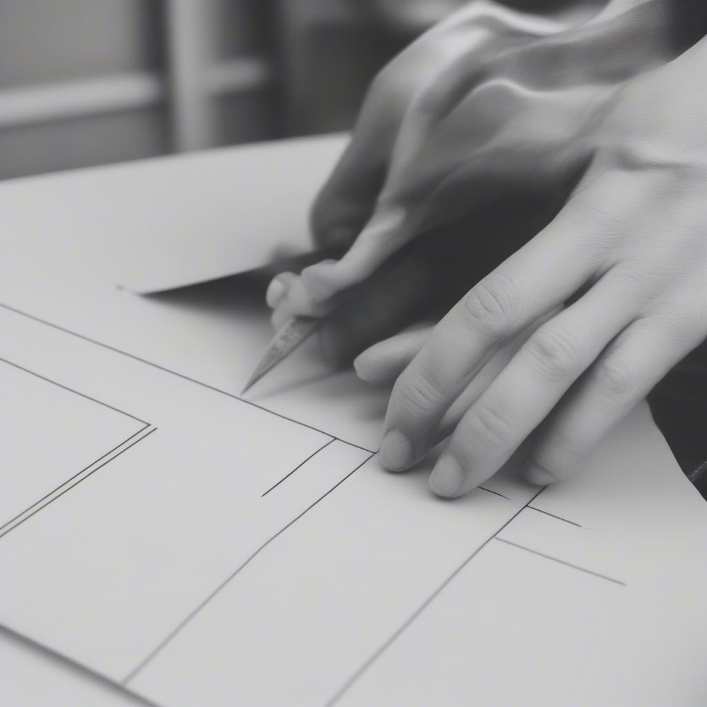 Cutting Construction Paper into Strips for Basket Weaving