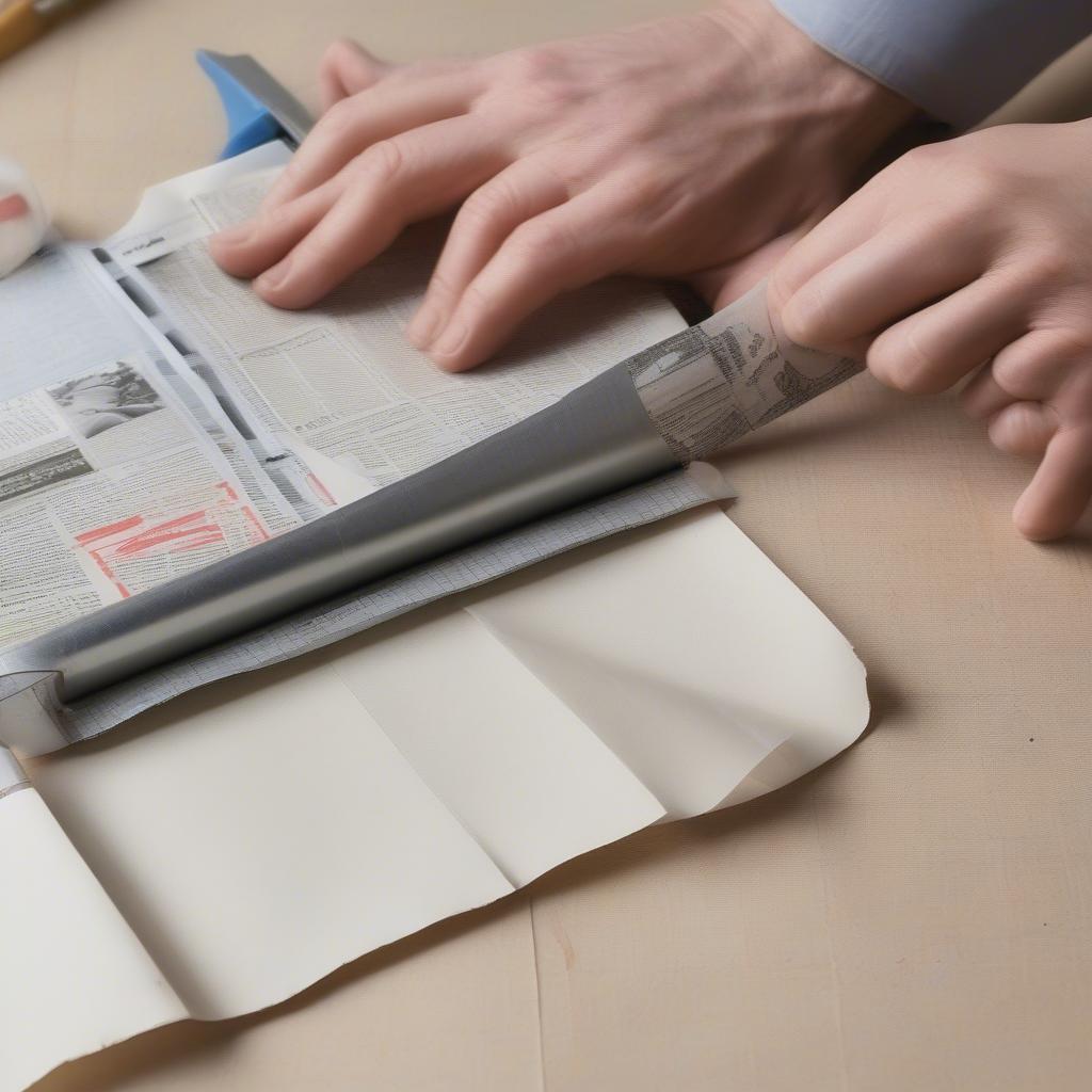 Cutting Paper Strips for Basket Weaving