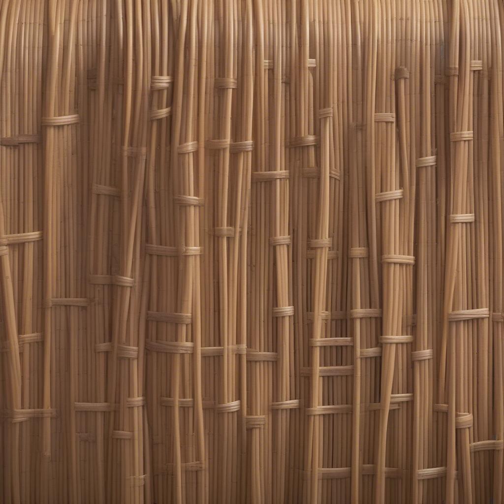 Close-up of Wicker and Rattan Materials in David Jones Bags