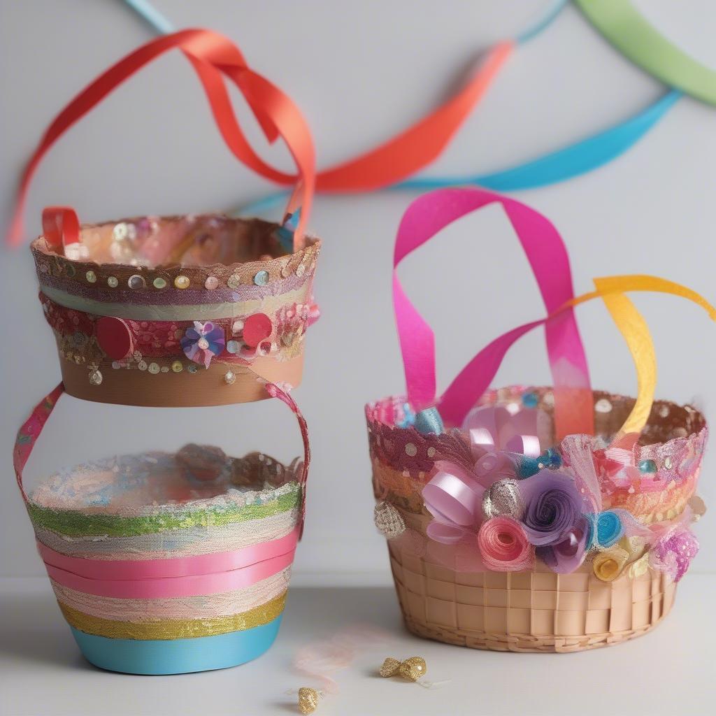 Decorated Paper Baskets